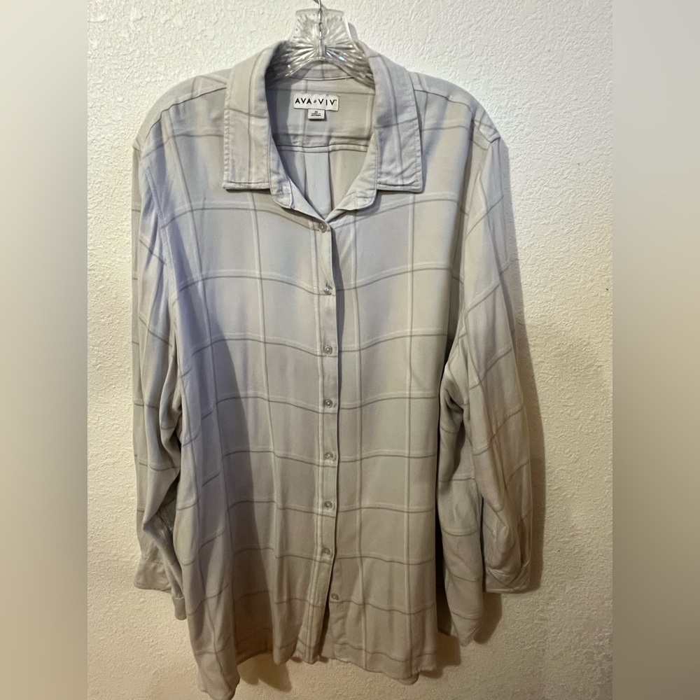 Button down tunic top